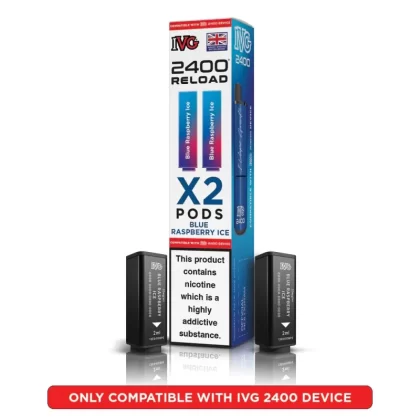 IVG 2400 Reload 2-in-1 Prefilled Vape Pods - Classic Menthol