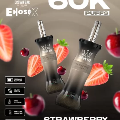 Al Fakher Vape CrownBar 60000 - Strawberry Cherry
