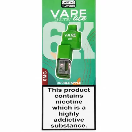 Vape Lite BK6000 Prefilled Pods Nicotine Free - Strawberry Ice