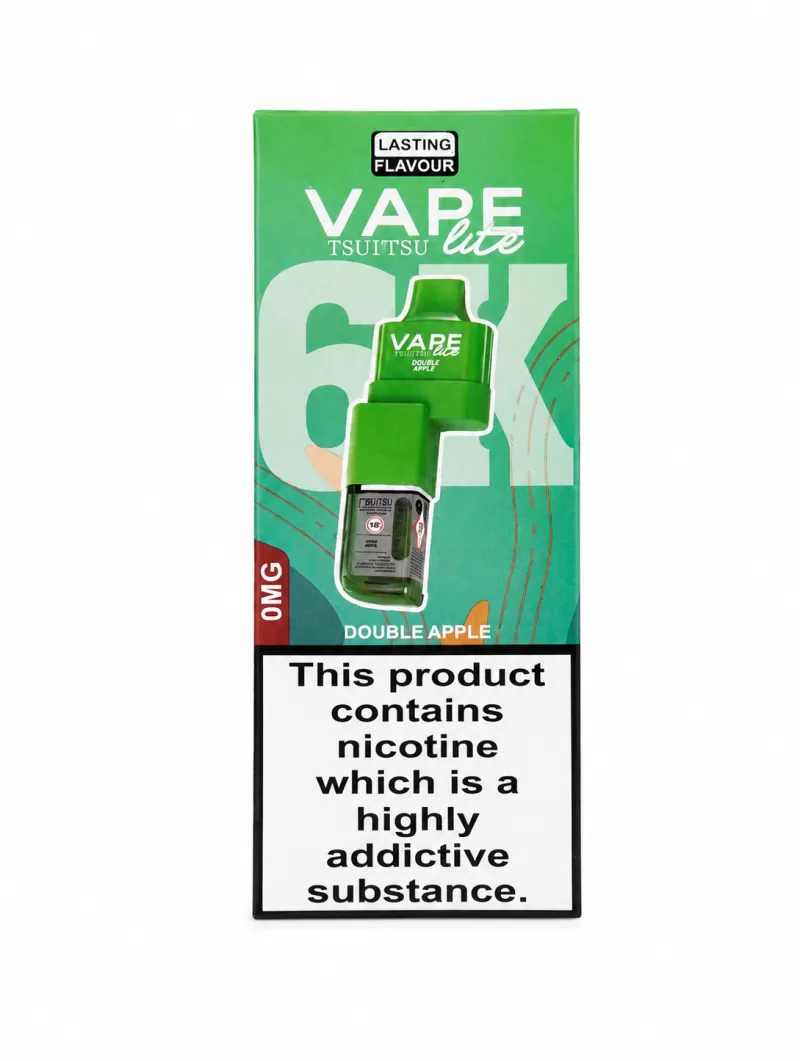 Vape Lite BK6000 Prefilled Pods Nicotine Free - Strawberry Ice