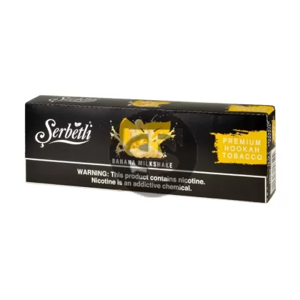 Serbetli Premium Hookah Tobacco 10 packs of 50g Banana Milkshake