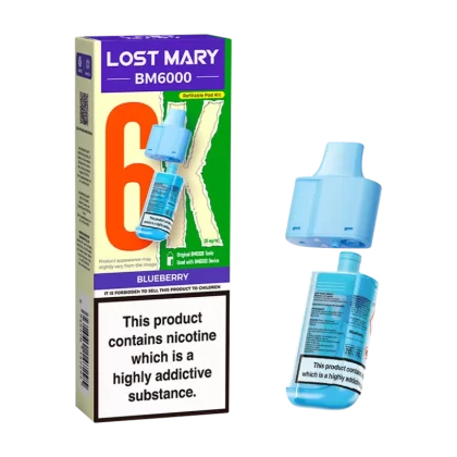 Blueberry Lost Mary BM6000 Refill Pack - 10mg - Vape Product