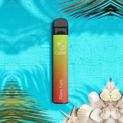 Cubar Club Vape – Kiwi Strawberry Ice - Cubar Club / Ice / Kiwi / Glycerin / Propylenglykol / Nikotin-Benzoat / Aromastoffe / 400 mAh / 20mg/ml / ca. 600