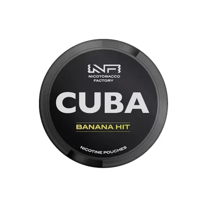 CUBA Black Nicotine Pouches Banana Hit - Strength#43mg (B72FB3)