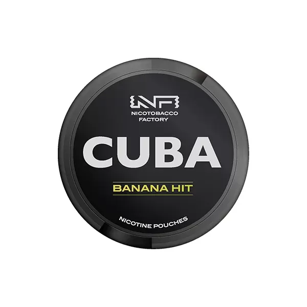 CUBA Black Nicotine Pouches Banana Hit - Strength#43mg (B72FB3)