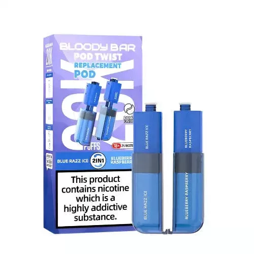 Bloody Bar Pod Twist 20K Prefilled Pods - Strawberry Kiwi/ Peach Mango - Image 2