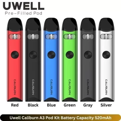 Uwell Caliburn A3 Pod Kit Battery Capacity 520mAh