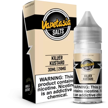 VAPETASIA SALTS - Killer Kustard - 30ML E-Liquid - 48MG