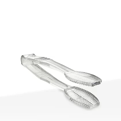 6″ Polycarbonate Flat Grip Tong – Clear - Ejuicewarehouse