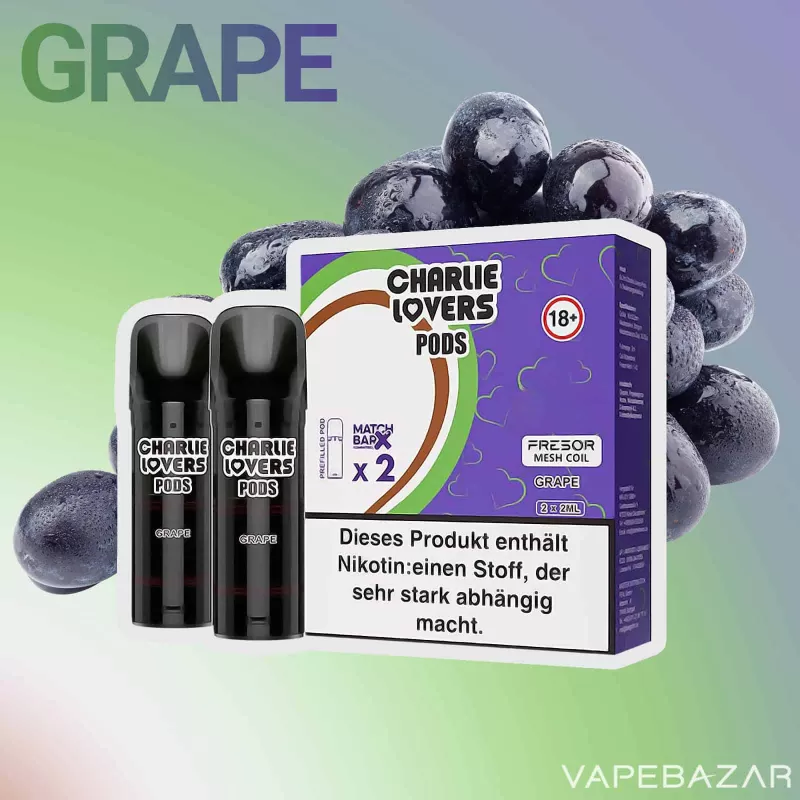 Charlie Lovers Pods – Grape (2er Pack) - Vapebazar