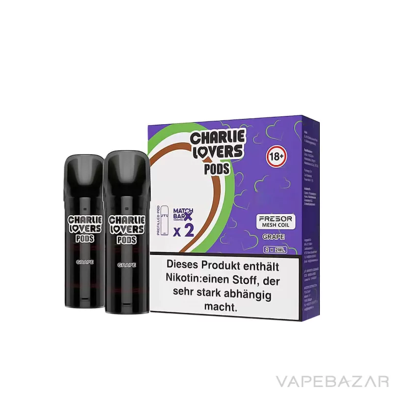 Charlie Lovers Pods – Grape (2er Pack) - Vapebazar - Image 3