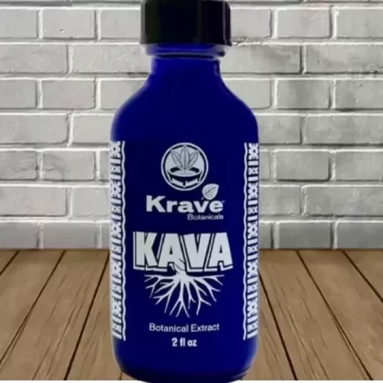 Krave Botanicals Kava Extract Shot 2oz - size#Single 2oz Bottle>12ct Case