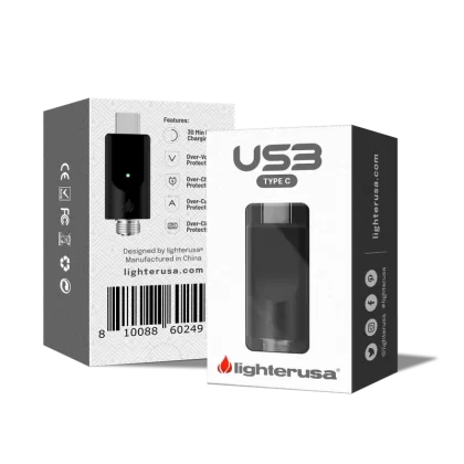 Lighter USA 510 Compatible Type C USB Charger – 2 Pack