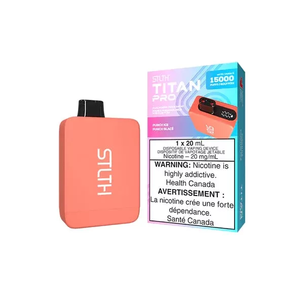 Stlth Titan Pro Disposable Vape – 15K Puffs – Punch Ice