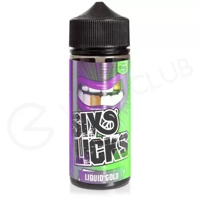 Liquid Gold Shortfill E-Liquid by Six Licks