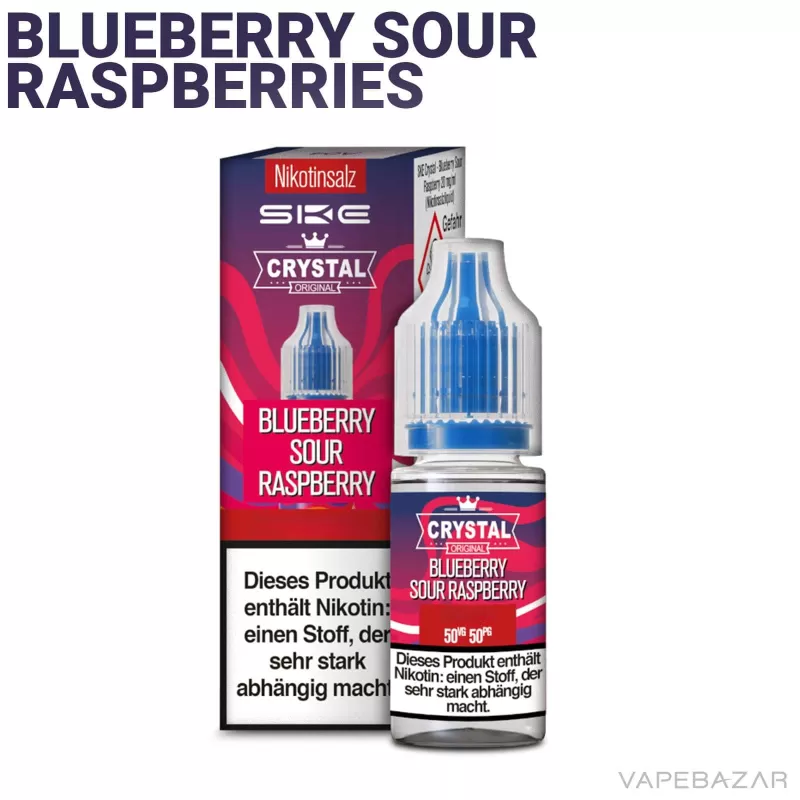 SKE Crystal Liquid – Blueberry Sour Raspberry - 10mg/ml, 20mg/ml; Himbeere, Blaubeere - Image 2