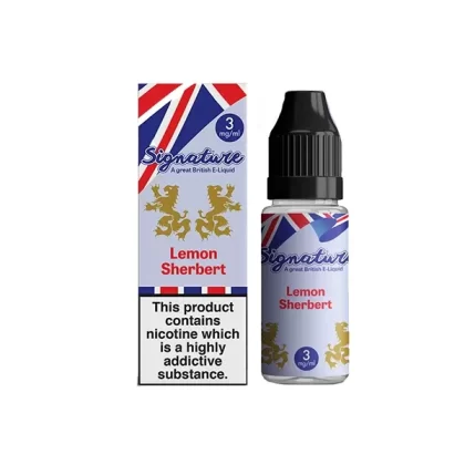 Signature Vapours Signature Lemon Sherbet E Liquid 10ml - Nicotine Strength#18mg>12mg>6mg>3mg (DB16E2)