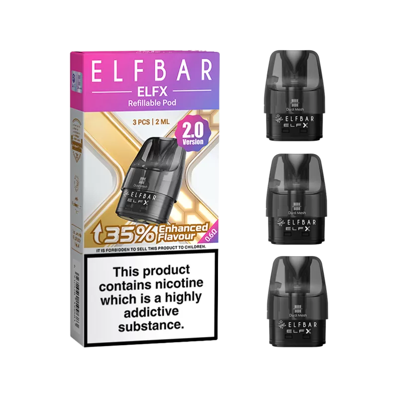 Elfbar ELFX 2.0 Pods - 0.8 Ohm - Vapeshop Co