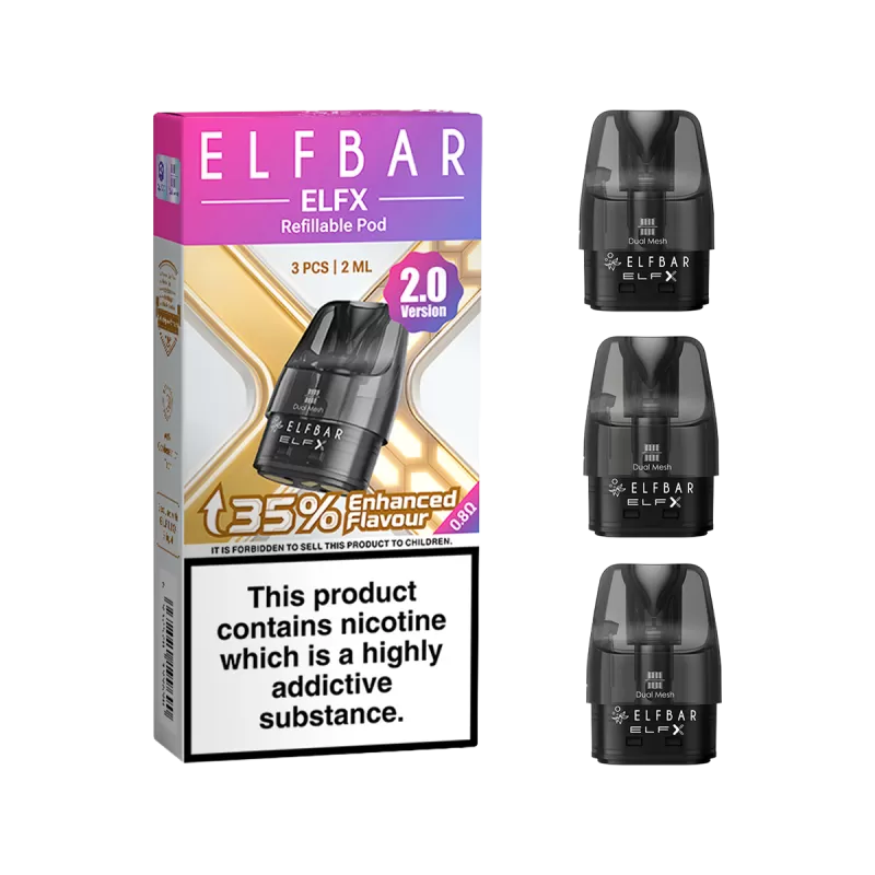 Elfbar ELFX 2.0 Pods - 0.8 Ohm - Vapeshop Co - Image 2