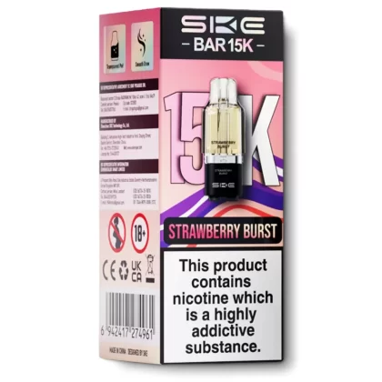Strawberry Burst by SKE Bar 15K - Ecigarettedirect Co