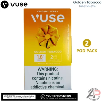 Vuse Alto Golden Tobacco Pods 2 Pack