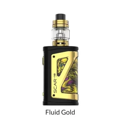 SMOK SCAR-18 230W Starter Kit With TFV9 Tank [CRC Version] - Color#Black>Black White>Red>Blue>Gold>7-Color>Red Stabilizing Wood>Green Stabilizing Wood