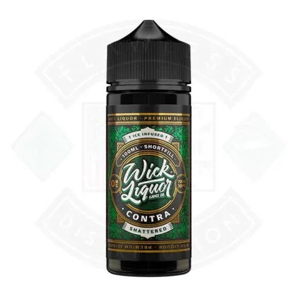 Wick Liquor Contra Shattered 0mg 100ml Shortfill E-liquid - Eliquidsupply