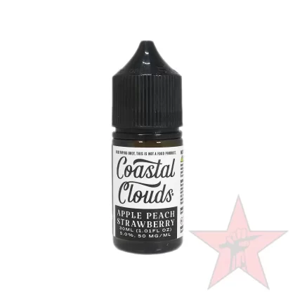 Coastal Clouds – Apple Peach Strawberry – Salt Nic – 30mL - Redstarvapor