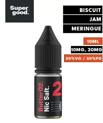Butter 02 Nic Salt eLiquid by Supergood - 20mg / 10ml