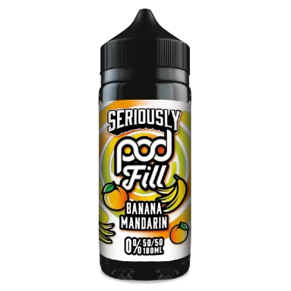Doozy Pod Fill 100ml E-Liquid Shortfill Banana Mandarin - Title#0mg