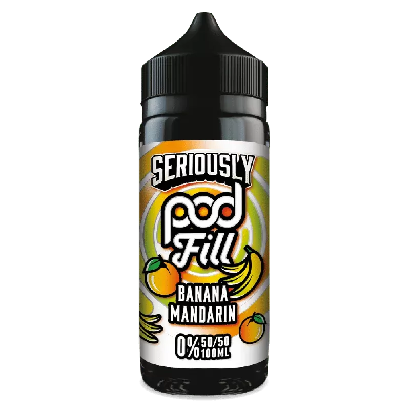 Doozy Pod Fill 100ml E-Liquid Shortfill Banana Mandarin - Title#0mg