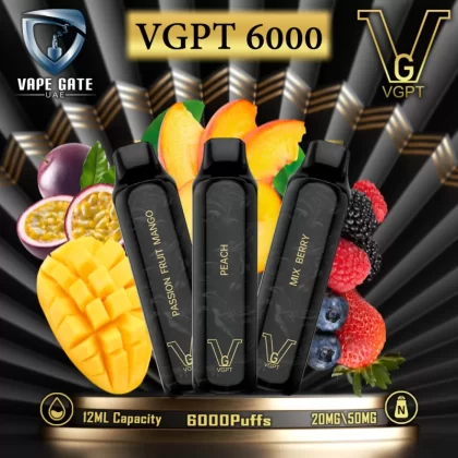 VGPT DISPOSABLE VAPE (6000 Puffs) - 20 mg / Mamba Ice (Strawberry Dragon Fruit)