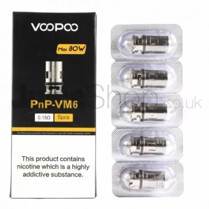 VooPoo PnP-VM6 Coils (0.15Ω) - Eliquidsupply