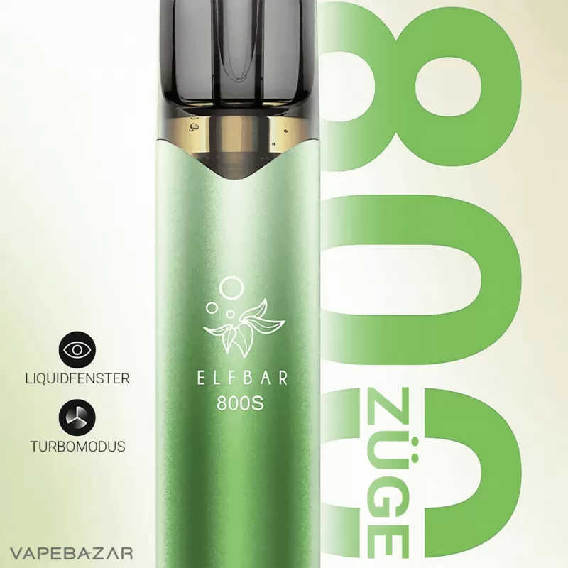 Elf Bar 800 – Grape Mint – NIKOTINFREI - Elf Bar / ca. 800 / 550 mAh / Nikotinfrei - Image 2