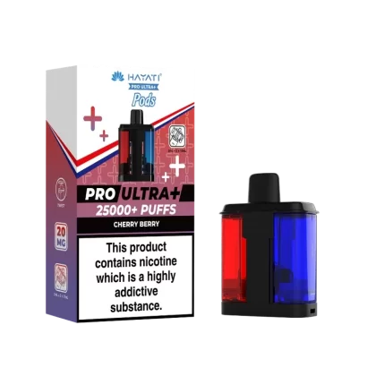Hayati Pro Ultra Plus 25k Prefilled Pods Cherry Berry - Vape Store