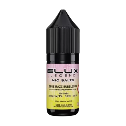 Blue Razz Bubblegum Nic Salt by Elux 10ml - 10mg - Vape Product