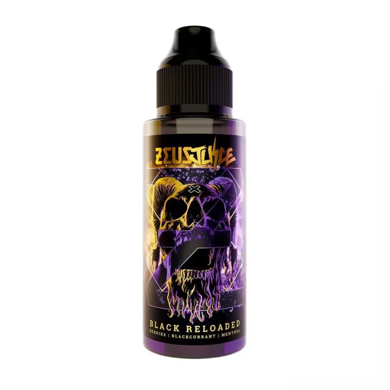 Zeus Juice Black Reloaded 100ml Short Fill E Liquids - Vapourdays Co