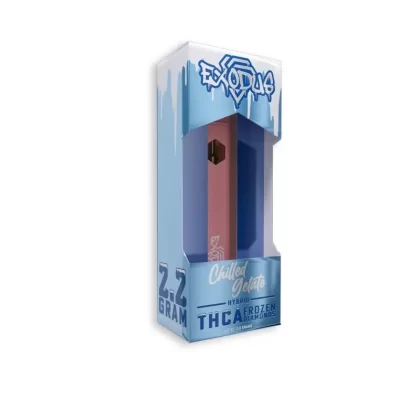Exodus Frosted Diamonds Disposable Vape 2.2g - strain#Chilled Gelato>Frosted Urkle>Frozen Strawberry (6BA932)
