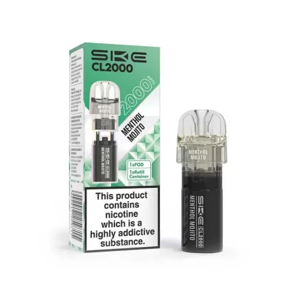 SKE CL2000 Menthol Mojito Prefilled Pod + Refill – 20mg