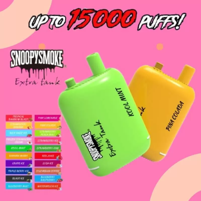 Snoopy Smoke Extra Tank 2 x 18ml 15000 - Strawberry Kiwi - Vapeciga - Image 3