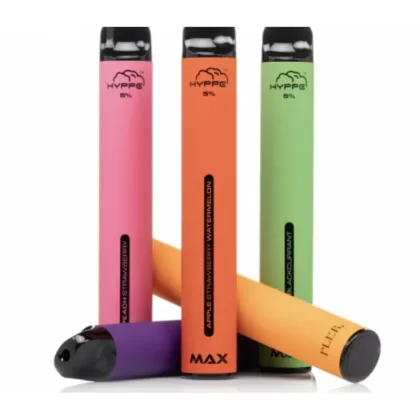 Hyppe Max Disposables – 1500 Puffs – 50 MG - Flavour#Peach Ice>Lemon Soda>Banana Ice>Lush Ice>Strawberry Banana>Grape Soda Ice