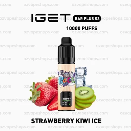 IGET Bar Plus S3 Kit – Strawberry Kiwi - Ozvapeone (7FDE84)