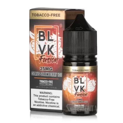 BLVK Fusion Salt – Citrus Strawberry Ice - Vapexotic In