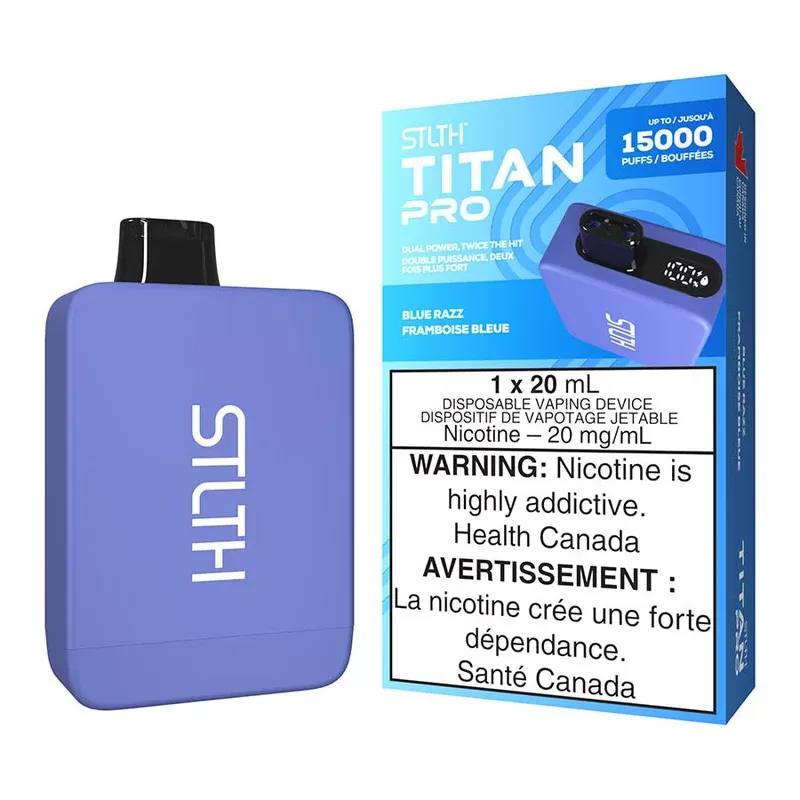 STLTH Titan Pro Disposable Vape Device – Blue Razz