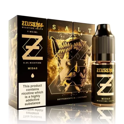 Midas Salt By Zeus Juice 10ml - Nicotine Strength#10mg (Salt)>20mg (Salt)>5mg (Salt) (4E6CBD)