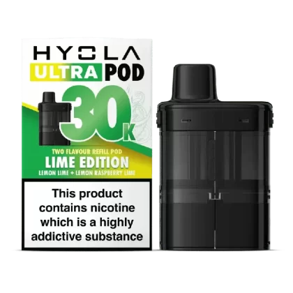 Hyola Ultra 30K Prefilled Replacement Pods Lime Edition - Vape Store