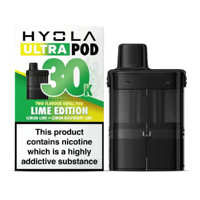 Hyola Ultra 30K Prefilled Replacement Pods Lime Edition - Vape Store