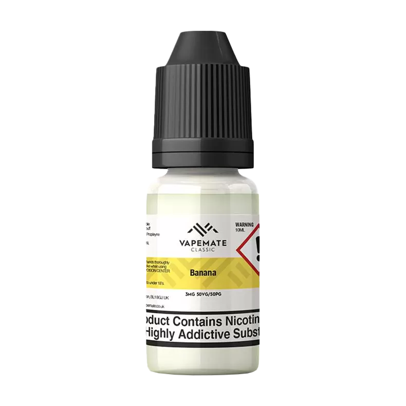 Vapemate Classic Banana 10ml - 6mg - Vape Product (BA5B2B)