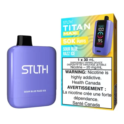 STLTH Titan Max Disposable Vape Device - Sour Blue Razz Ice - 20mg/ml