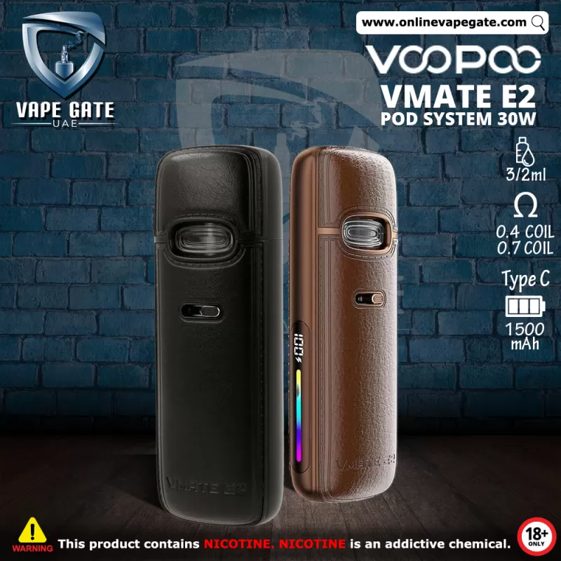 VOOPOO Vmate E2 Pod System (30W) - Jet Black